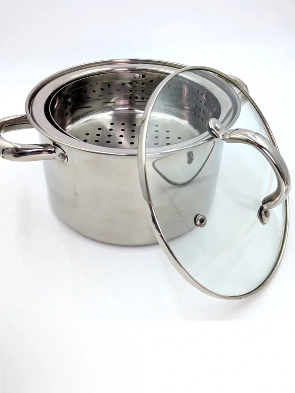 Stainless Steel Soup Pot & Streamer Basket 4 Qt